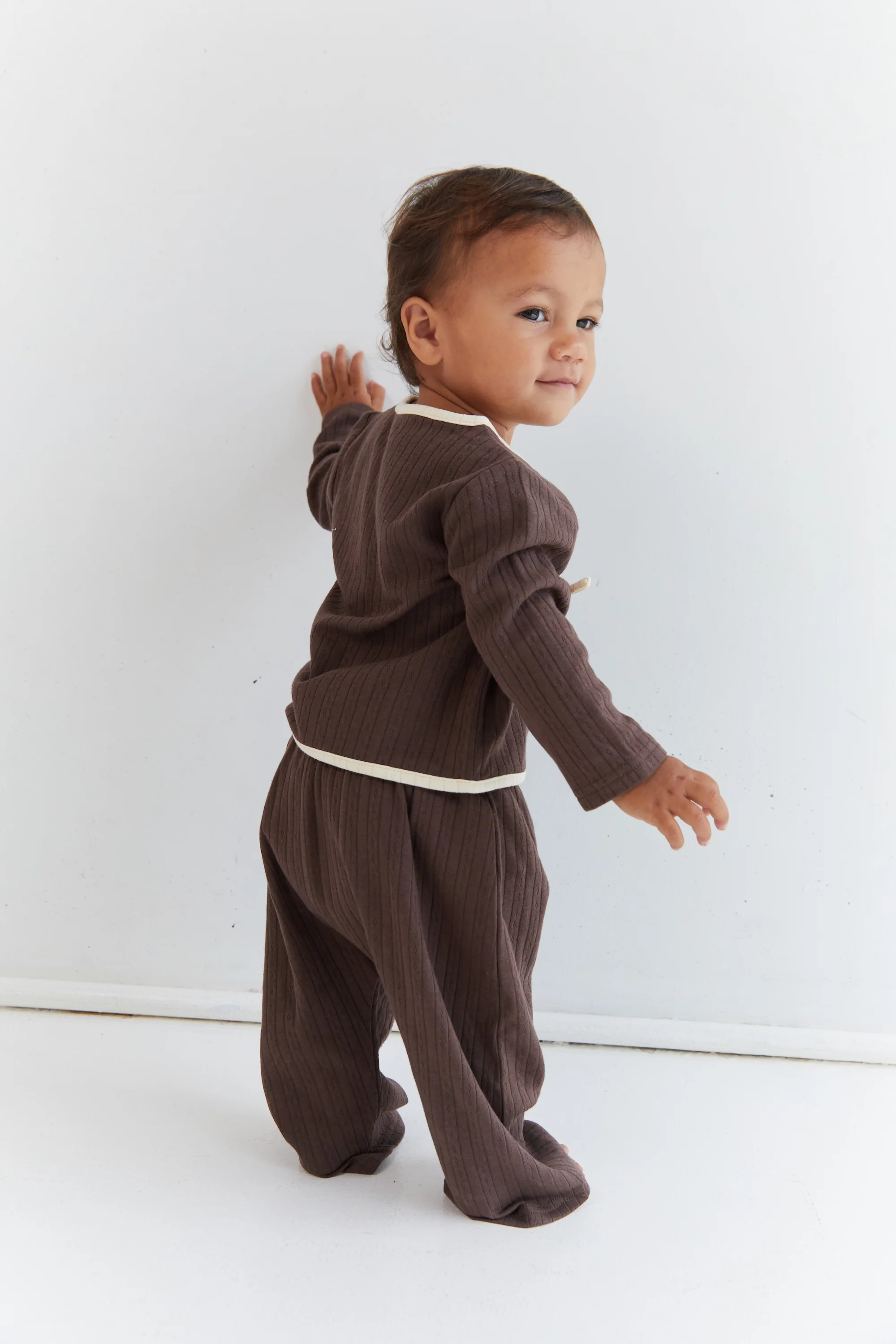 August Pointelle Set - Cocoa - Image 3