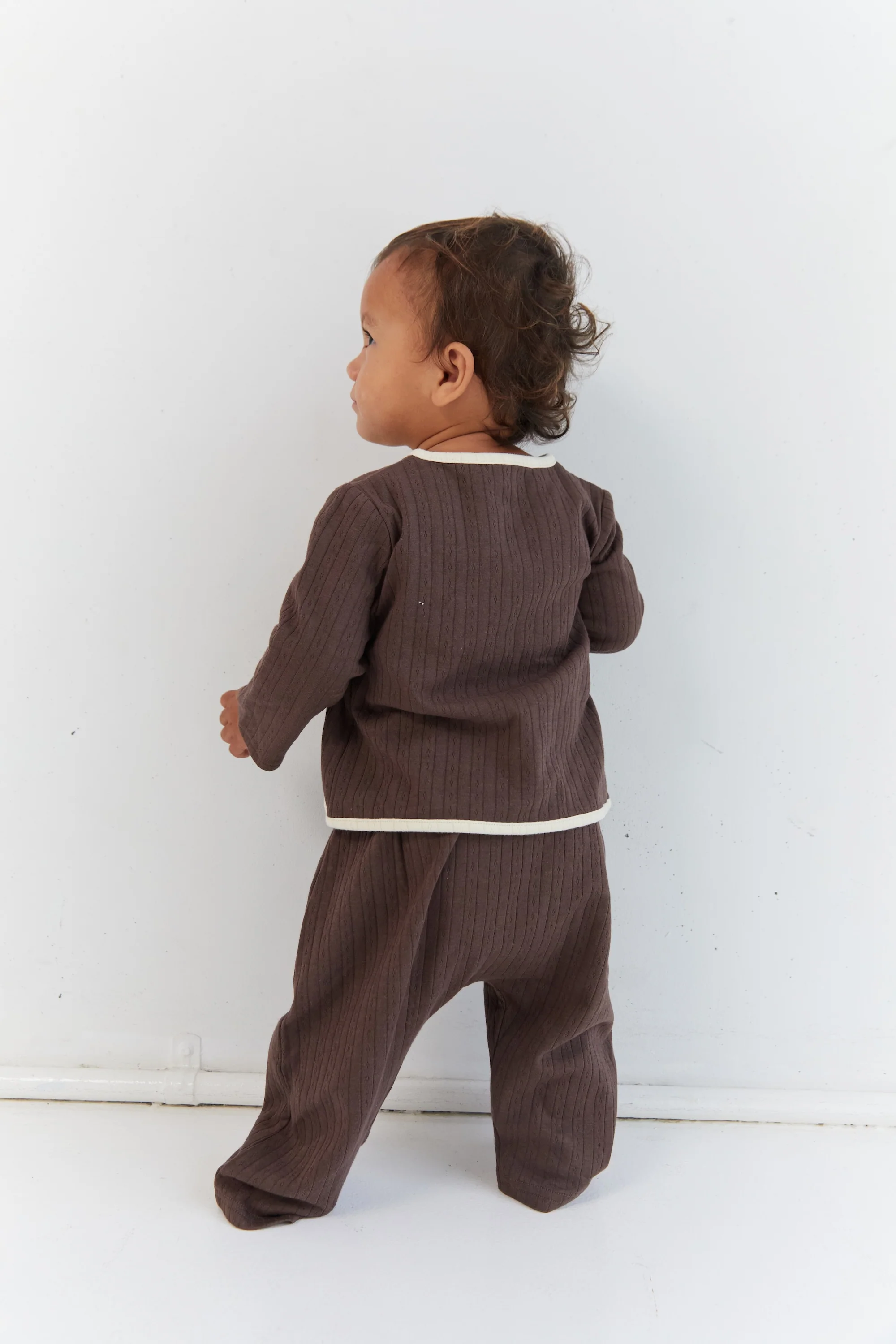 August Pointelle Set - Cocoa - Image 4