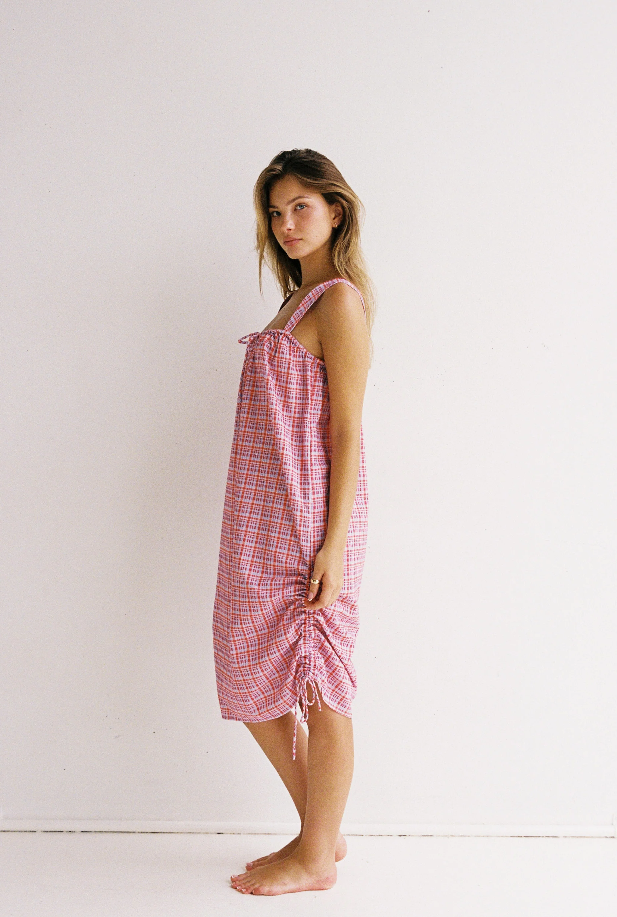Bella Midi Dress - Picnic Check - Image 4