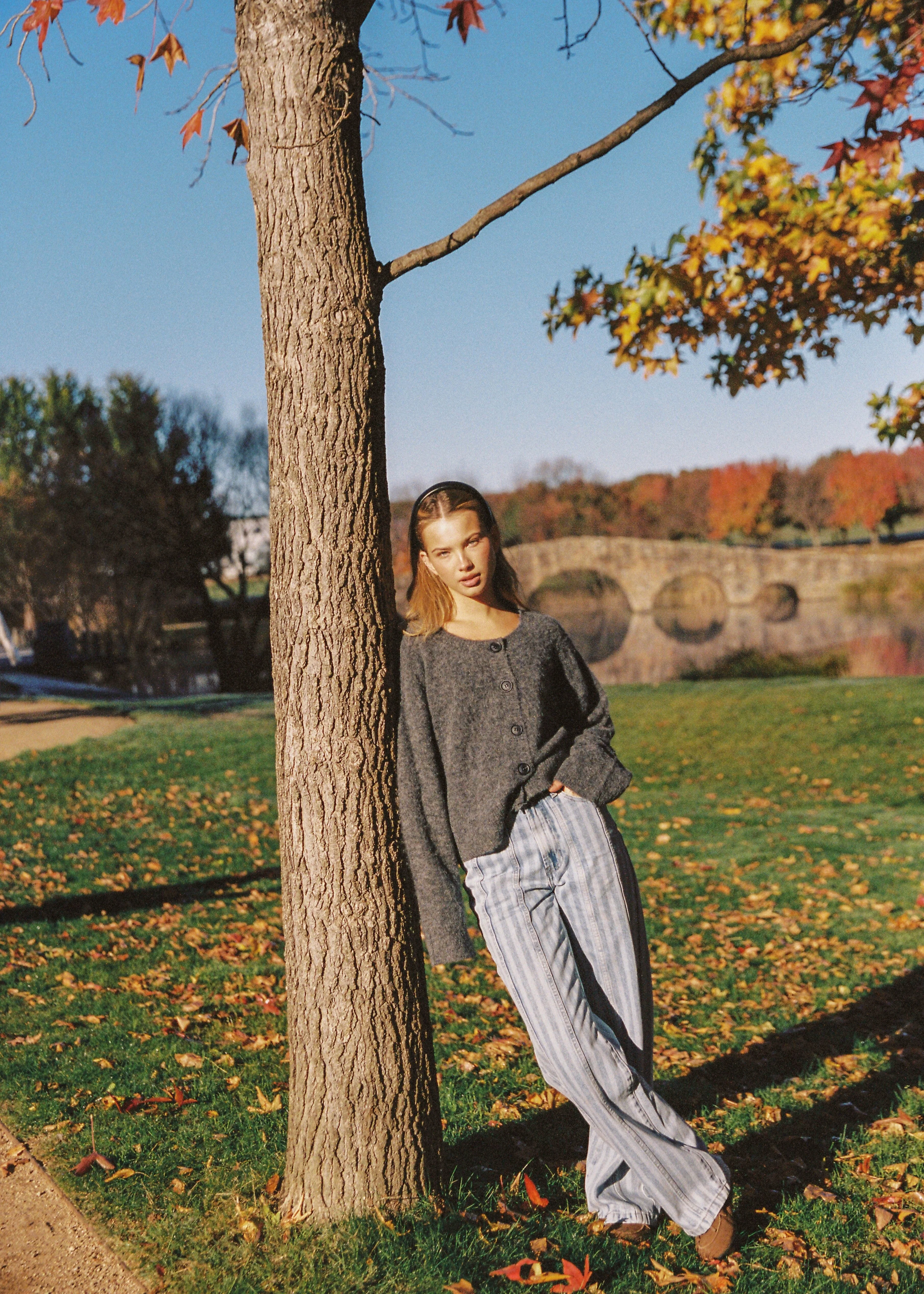 Billie Knit Cardigan - Grey - Image 3