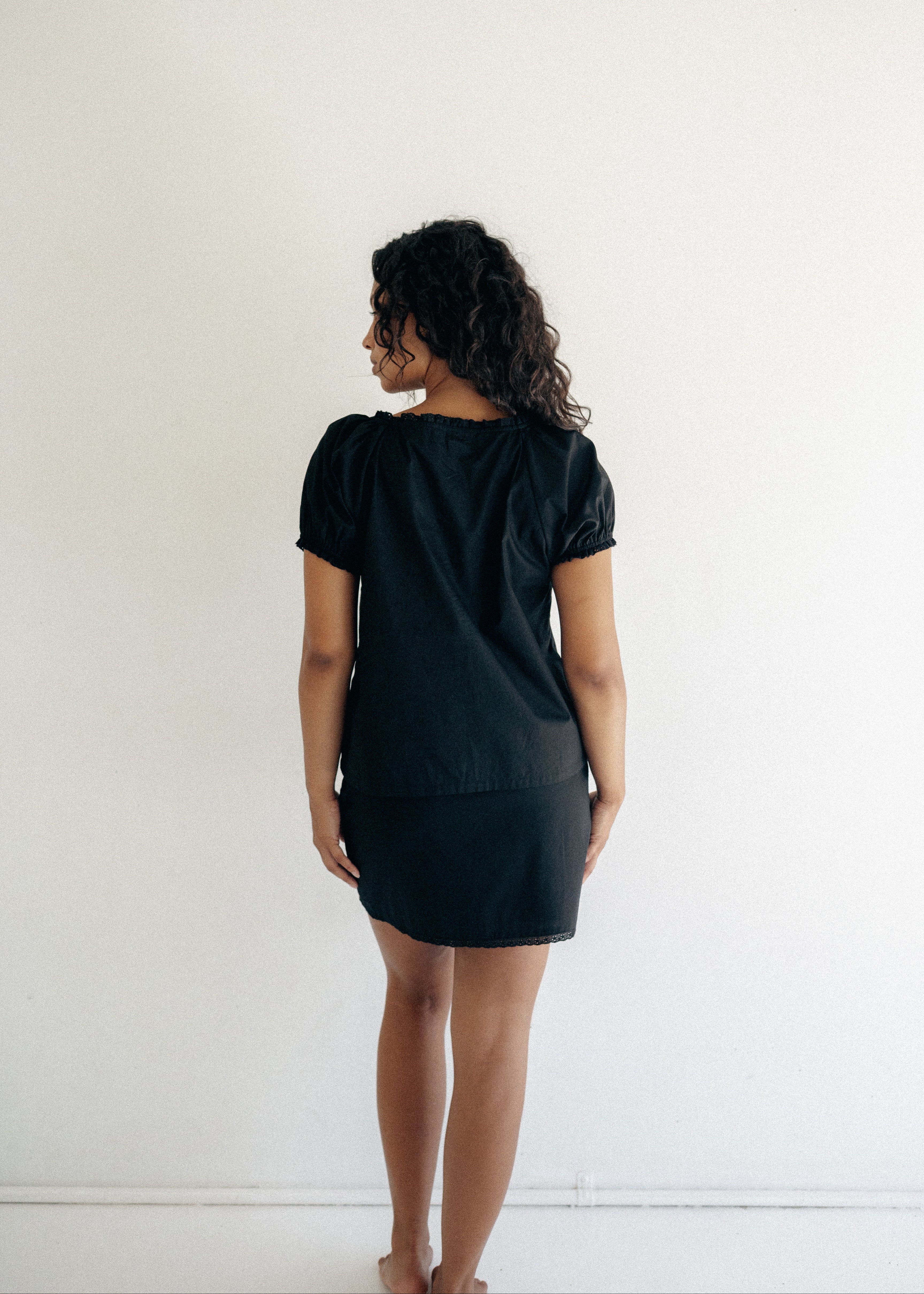 Bridget Mini Skirt - Black - Image 5