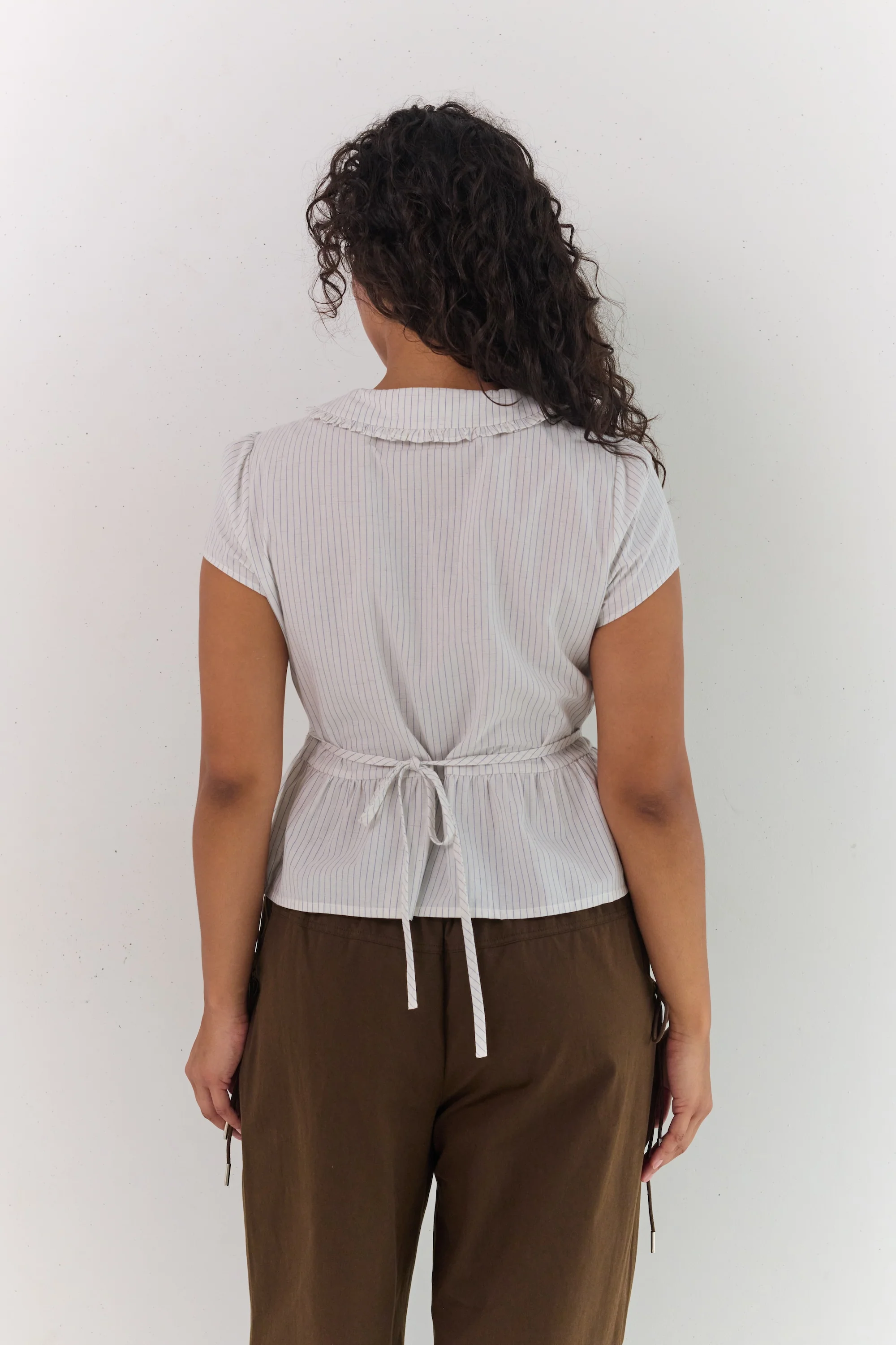 Emilie Blouse - Pinstripe - Image 6
