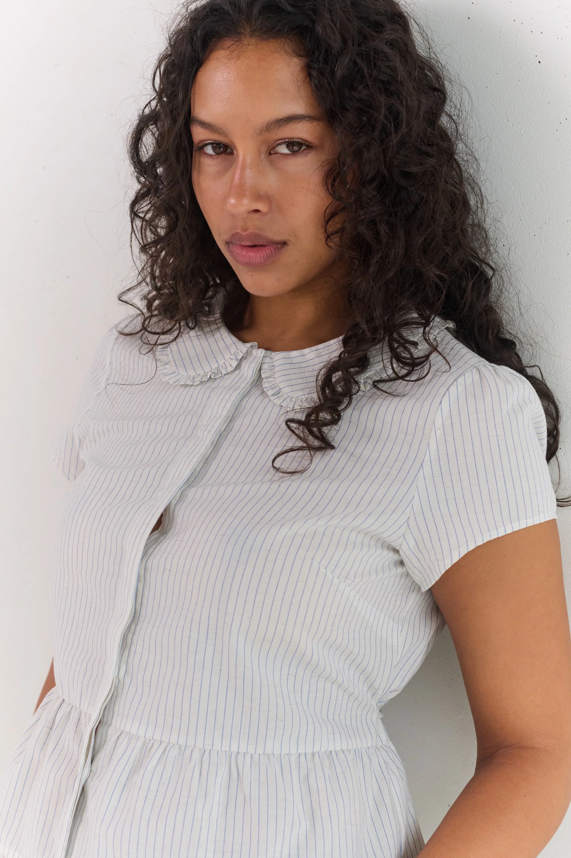 Emilie Blouse - Pinstripe - Image 7