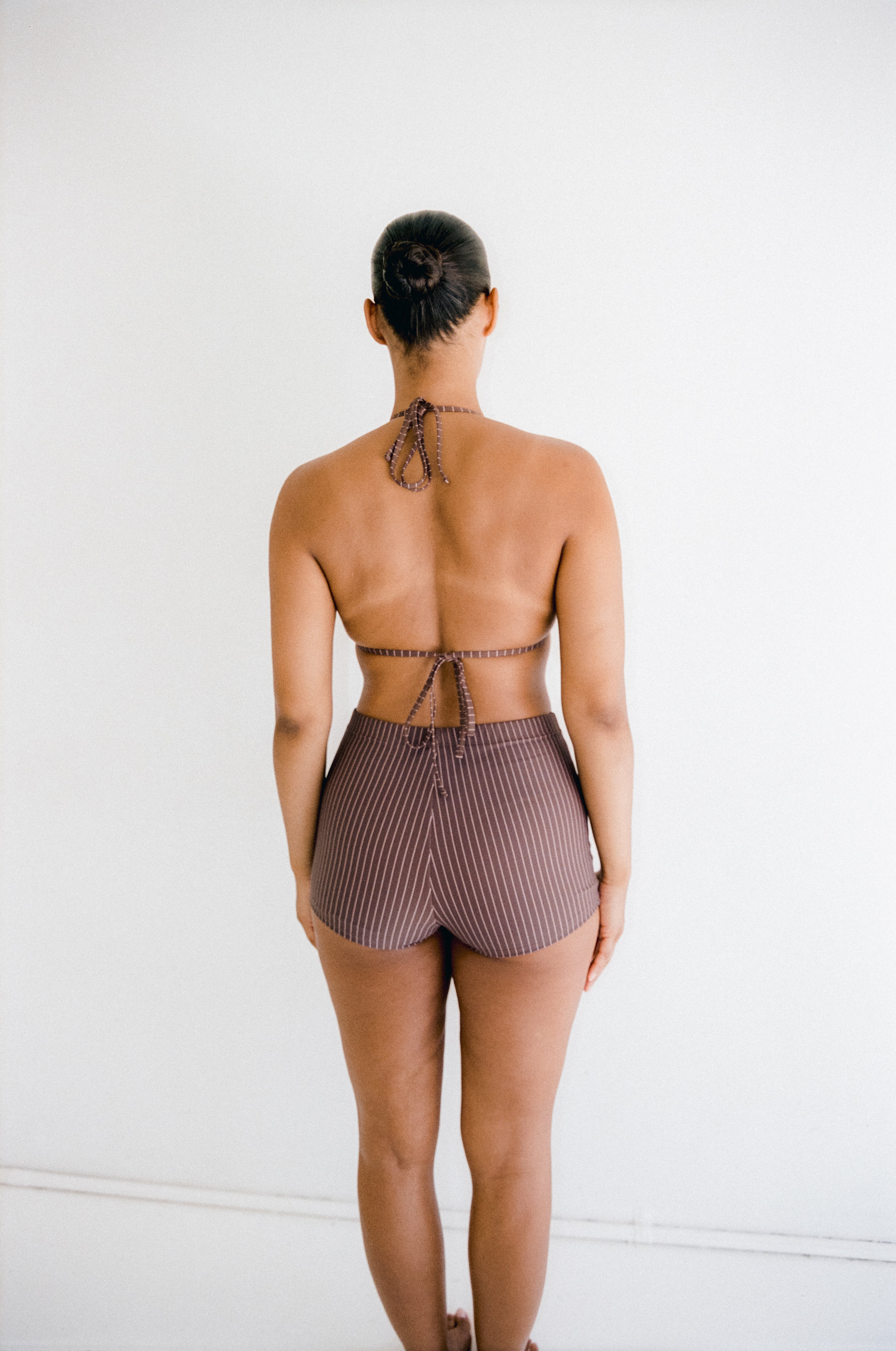 Emmie Short - Cocoa Pinstripe - Image 3