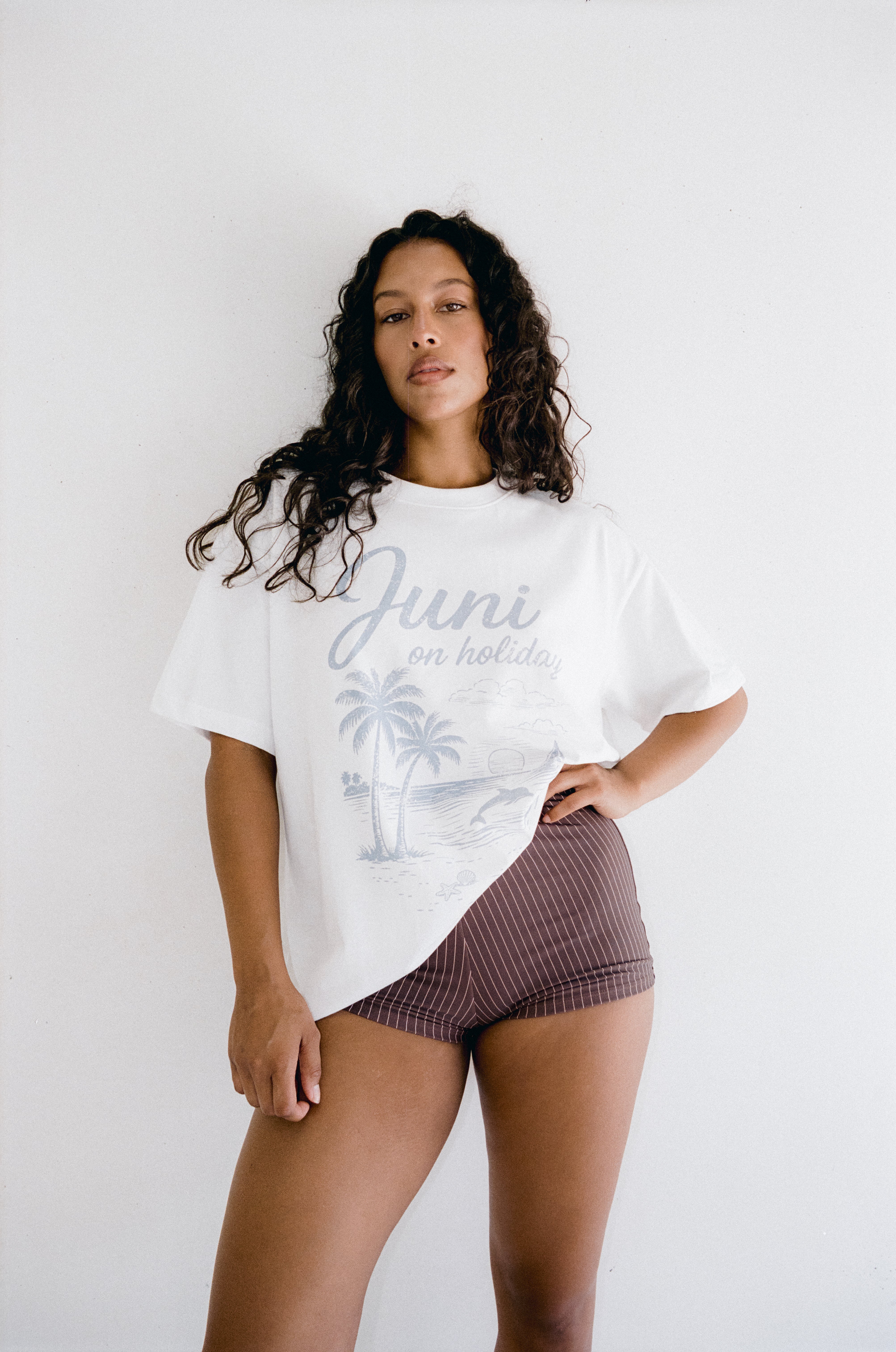 Emmie Short - Cocoa Pinstripe - Image 7