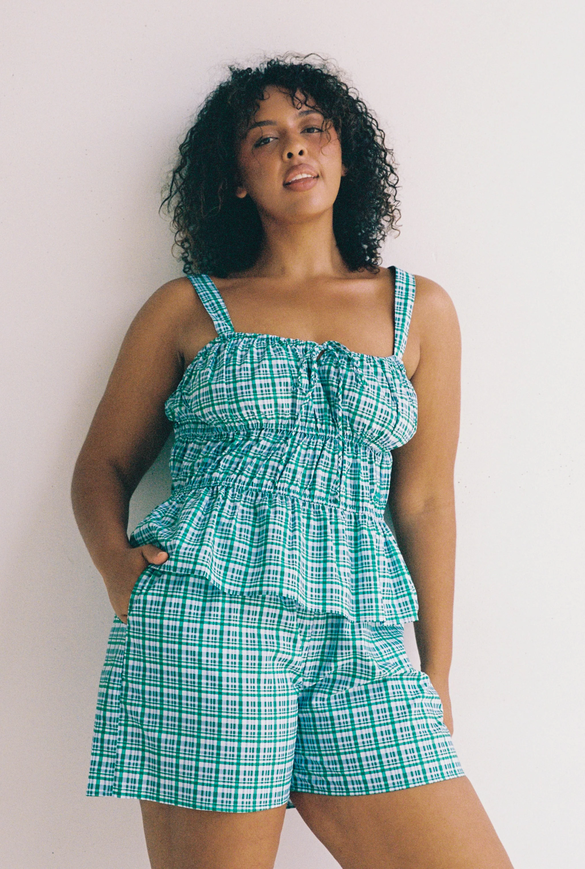 Lacey Shorts - Garden Check - Image 3