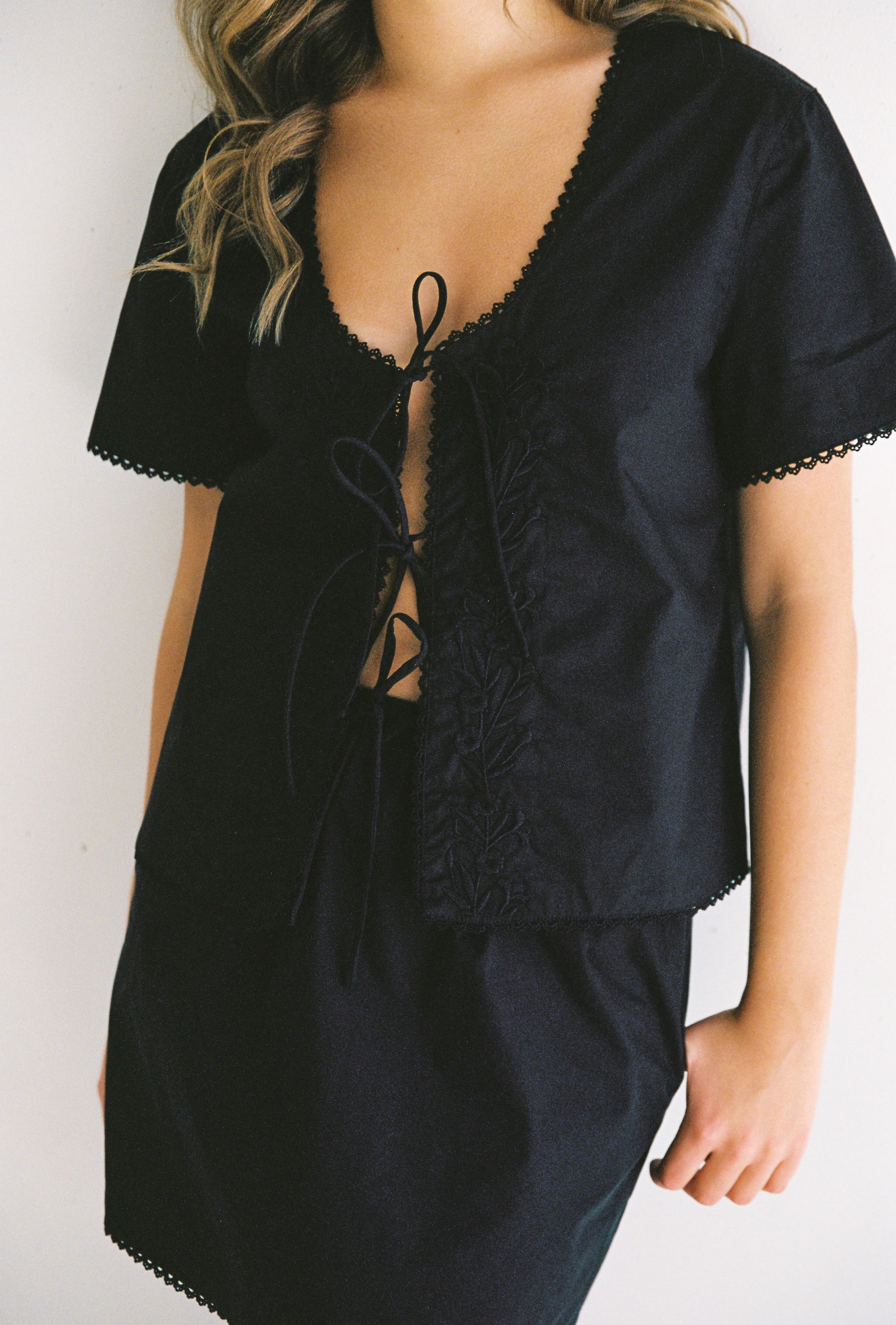 Poppy Mini Skirt - Black - Image 7