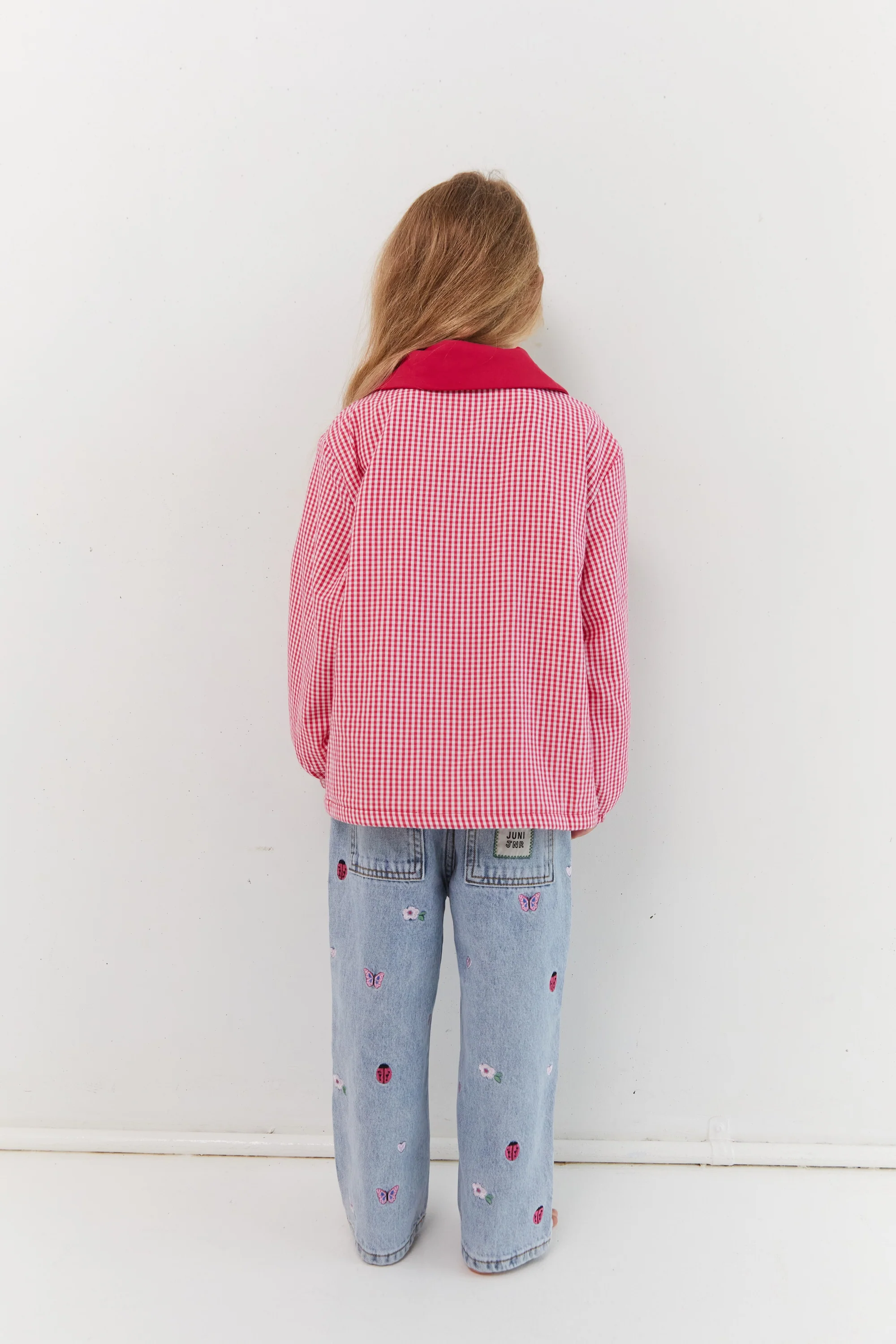 Sienna Jacket - Raspberry Gingham - Image 7