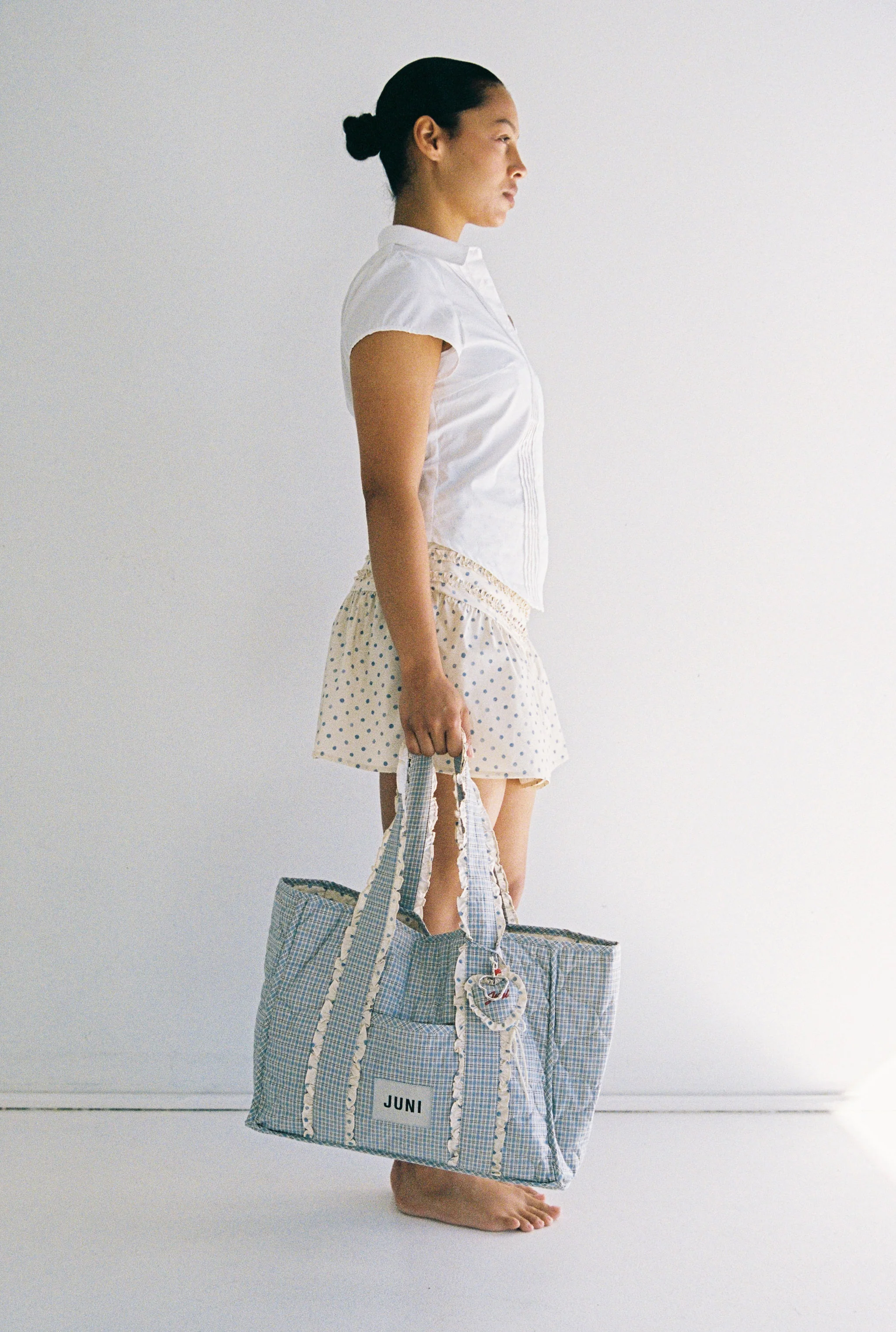 The Everything Bag - Blue Check *Pre-order - Image 7