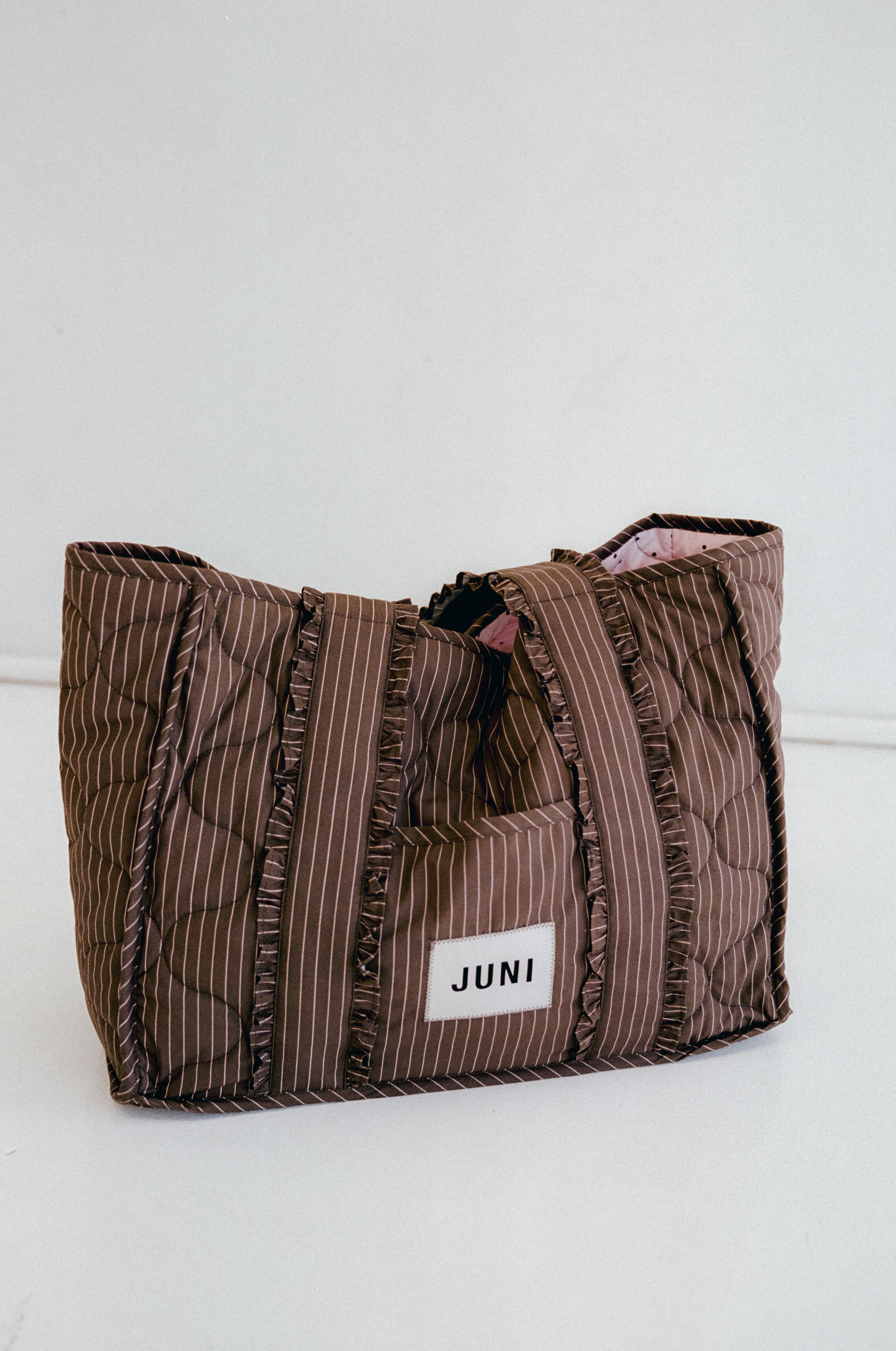 The Everything Bag - Cocoa Pinstripe *Pre-order - Image 5
